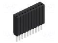 Connector: pin strips; socket; female; PIN: 10; BLM KG 1; 1.5A; 125V FISCHER ELEKTRONIK BLM.KG.1.10.Z