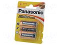 Battery: alkaline; C; 1.5V; non-rechargeable; 2pcs; BRONZE PANASONIC BAT-LR14/P-B2