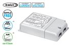 32W CC+CV LED supply 3-48V 250-700mA DIP-SWITCH, 12V 0.9A, 24V 0.83A, DALI2, AM/PWM, TCI 125424