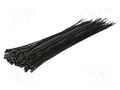 Cable tie; L: 400mm; W: 4.4mm; black; polyamide; 100pcs; UL94V-2 LOGILINK PC-KAB0040B