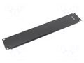 Stopper; 2U; black; Standard: 19" LANBERG AK-1402-B