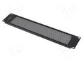 Stopper; 2U; black; Standard: 19"; perforated LANBERG AK-1412-B