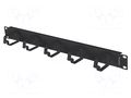 Cable organizer; 1U; black; Standard: 19" LANBERG AK-1701-B