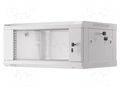 Enclosure: rack cabinet; Standard: 19"; 4U; grey; Z: 450mm; X: 600mm LANBERG WF01-6404-10S