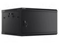 Enclosure: rack cabinet; Standard: 19"; 6U; black; Z: 600mm; X: 600mm LANBERG WF01-6606-00B