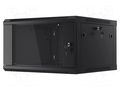 Enclosure: rack cabinet; Standard: 19"; 6U; black; Z: 600mm; X: 600mm LANBERG WF01-6606-10B