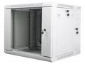 Enclosure: rack cabinet; Standard: 19"; 9U; grey; Z: 600mm; X: 600mm LANBERG WF02-6609-10S