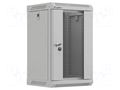 Enclosure: rack cabinet; Standard: 10"; 9U; grey; Z: 300mm; X: 300mm LANBERG WF11-3309-10S