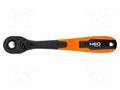 Rattle; 1/4"; bent; 150mm; Teeth: 72 NEO TOOLS NEO-08-514