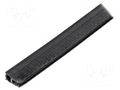 Gasket; EPDM; black; W: 11mm; H: 22mm; Panel thick: 1÷3mm MOREK MCC014AB12