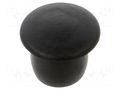 Stopper; H: 8mm; push-in; Flange dia: 12mm; black; 054085222003 ESSENTRA ESS-10060599