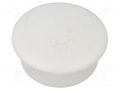 Stopper; H: 4mm; push-in; Flange dia: 12mm; white; Ømount.hole: 10mm ESSENTRA ESS-10060629