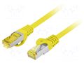 Patch cord; RJ45 plug,both sides; S/FTP; 6a; stranded; Cu; LSZH LANBERG PCF6A-10CU-1000-Y
