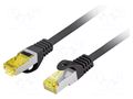 Patch cord; S/FTP; Cat: 6a; RJ45 plug,both sides; stranded; Cu; 20m LANBERG PCF6A-10CU-2000-BK