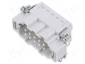 Connector: HDC; contact insert; male; PIN: 10; 16A; 500V; HEAVYCON PHOENIX CONTACT HC-B10-I-PT-M