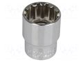 Socket; socket spanner,spline (12-angles); M30; 42mm; 1/2" PROLINE PRE-18540