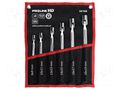 Wrench-set; socket spanner,with joint; Chrom-vanadium steel; HD PROLINE PRE-36166