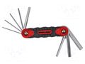Wrench-set; hex key; 1.5mm,2mm,2.5mm,3mm,4mm,5mm,6mm,8mm; 8pcs. PROLINE PRE-48368