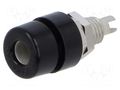 Connector: 4mm banana; socket; 32A; 30VAC; 60VDC; black; BIL 30 HIRSCHMANN T&M BIL30SW