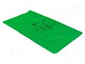 Waste bag; ESD; 450x735x990mm; Thk: 32.5um; 110l; 100pcs; green ANTISTAT ATS-091-0047