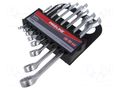 Wrench-set; combination spanner; Chrom-vanadium steel; 8pcs. PROLINE PRE-35308