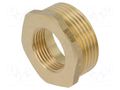 Splice terminal: adapter; male-female,reductive; brass CW617N GEBO 241-28BR