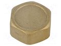 Splice terminal: stopper; hexagonal; brass CW617N; BR GEBO 300-5BR