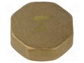 Splice terminal: stopper; hexagonal; brass CW617N; BR GEBO 300-8BR