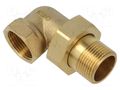 Splice terminal: 90° elbow; double connector,male-female,flat GEBO 97-5BR