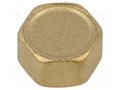 Splice terminal: stopper; hexagonal; brass CW617N; BR GEBO 300-3BR