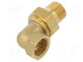 Splice terminal: 90° elbow; double connector,male-female,flat GEBO 97-4BR