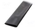 Heat shrink sleeve; glued; 140mm; L: 1m; black; Temp: -15÷125°C RADPOL RDK-140/34X1