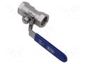 Ball valve; max.65bar@<100°C; 1.4408 stainless steel; G316 GEBO 603-012