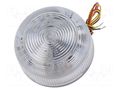 Signaller: lighting; flashing light; white; Flashguard; 11÷35VDC KLAXON SIGNALS QBS-0307