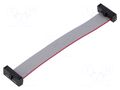 Ribbon cable with IDC connectors; IDC,both sides; 76.2mm; 3" SAMTEC FFSD07D030001N