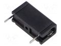 Connector: 4mm banana; socket; 16A; 30VAC; 60VDC; black; tinned HIRSCHMANN T&M PB4SW