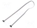 Ribbon cable with IDC connectors; IDC,both sides; 457.2mm; 18" SAMTEC FFSD04D180001