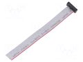 Ribbon cable with IDC connectors; IDC,wires; Tape ph: 0.64mm SAMTEC FFSD08S040001N