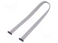 Ribbon cable with IDC connectors; IDC,both sides; 449.58mm SAMTEC FFSD10D177001N