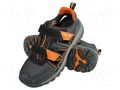 Sandals; Size: 43; black-grey; knitwear,chamois; slip LAHTI PRO LAHTI-L3060643
