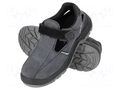 Sandals; Size: 42; grey-black; chamois; slip; Safety cat: S1 FO SR LAHTI PRO LAHTI-L3061842