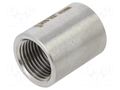 Splice terminal: muff; long,round,female-female; max.10.5bar GEBO 6270-012