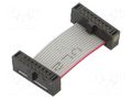 Ribbon cable with IDC connectors; IDC,both sides; 25.4mm; 1" SAMTEC FFSD08D010001N
