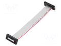 Ribbon cable with IDC connectors; IDC,both sides; 101.6mm; 4" SAMTEC FFSD10D040001NSR