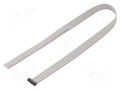 Ribbon cable with IDC connectors; IDC,wires; Tape ph: 0.64mm SAMTEC FFSD10S200001N