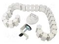 Wiring duct; flexible; white; W: 129mm; L: 1347mm LOGILINK PC-KAB0093