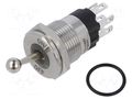 Switch: toggle; Pos: 2; SPDT; ON-ON; 5A/250VAC; -40÷85°C; IP67; 24VDC ONPOW 7116A1-1124124VS