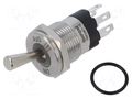 Switch: toggle; Pos: 2; SPDT; ON-ON; 5A/250VAC; -40÷85°C; IP67; 12VDC ONPOW 7116B1-1124112VS