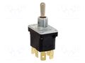 Switch: toggle; Pos: 3; DPDT; ON-ON-ON; 6A/230VAC; 20A/28VDC; NT HONEYWELL 32NT91-12