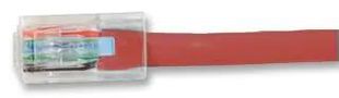 LEAD, CAT6 UNBOOTED UTP, RED, 3M 1996-3R